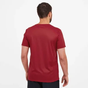 New TOG24 Kennedy Mens Tech T-Shirt Chilli