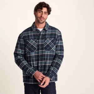 New TOG24 Kinsey Mens Shacket Dark Indigo Check