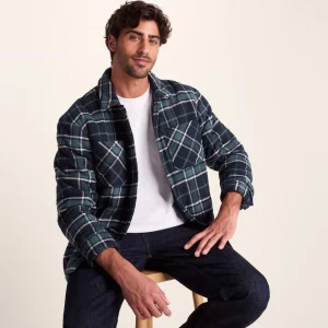 New TOG24 Kinsey Mens Shacket Dark Indigo Check