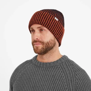 Best TOG24 Kiryan Knit Hat In | Two Colour Pattern | Rich Ochre