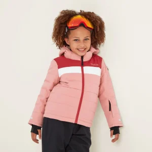 New TOG24 Laithe Kids Playful & Dark Pink Ski Jacket |