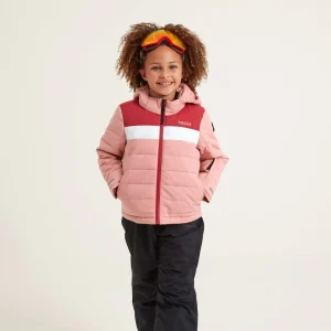 New TOG24 Laithe Kids Playful & Dark Pink Ski Jacket |