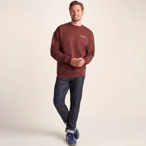 Sale TOG24 Lytham Men's Crew Neck Sweatshirt Port |