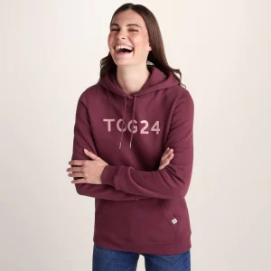 Discount TOG24 Magdalen Womens Overhead Hoody Burgundy