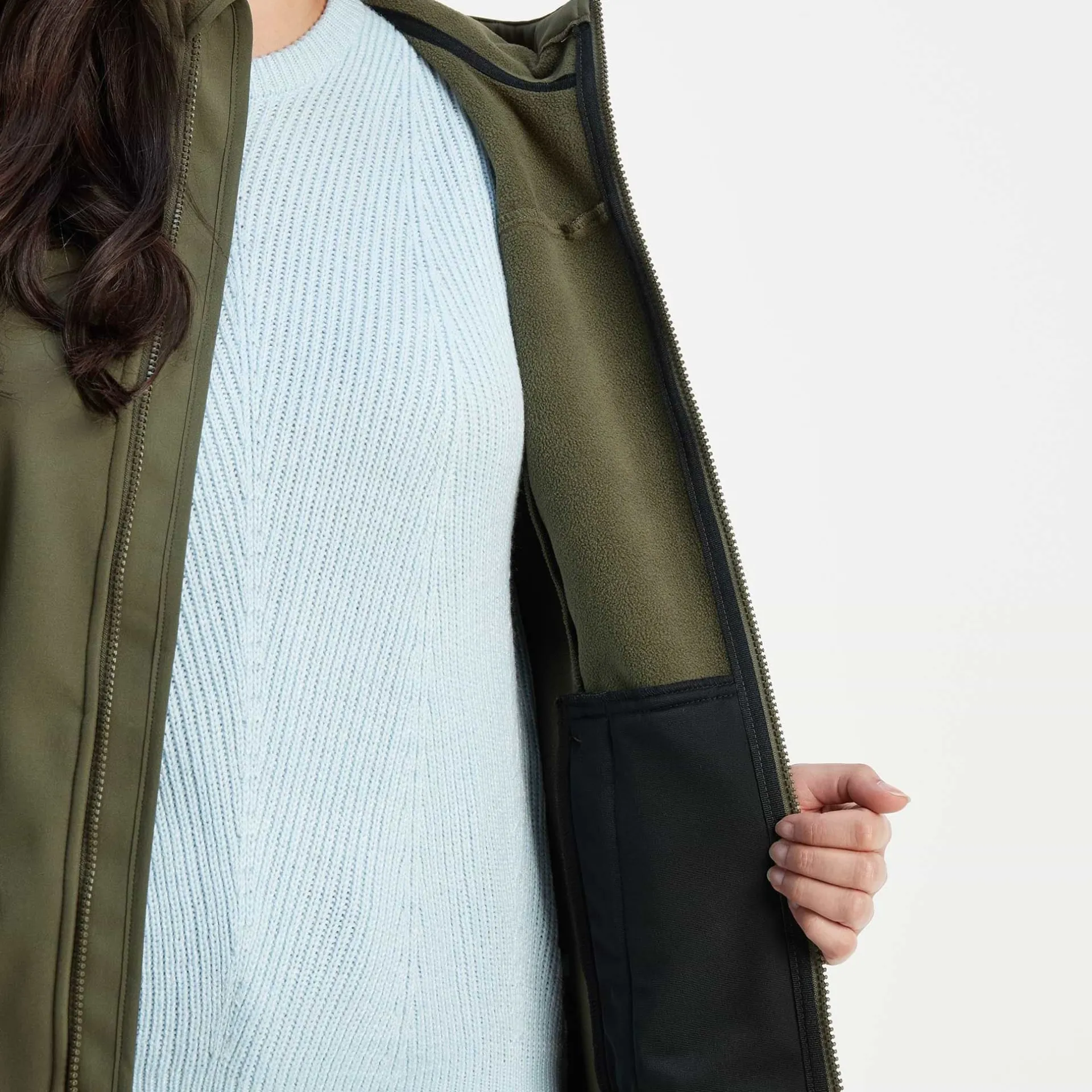 marina-womens-extra-long-softs-FlVzAeAU-5.webp Outlet TOG24 Marina Womens Extra Long Softshell Jacket Khaki