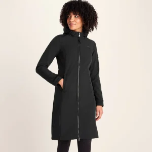 Outlet TOG24 Marina Womens Extra Long Softshell Jacket Black