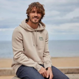 Outlet TOG24 Marsden Men's Supersoft Knit-Look Hoody Hazelnut |