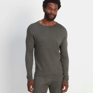 Sale TOG24 Meru Mens Cashmere Touch Crew Neck Dark Grey Marl |