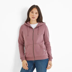Online TOG24 Mia Womens Zip Through Hoody In | Mauve
