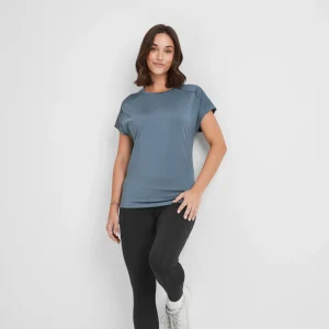 Sale TOG24 Moorley Womens Tech Short Sleeve Top Blue Dolphin