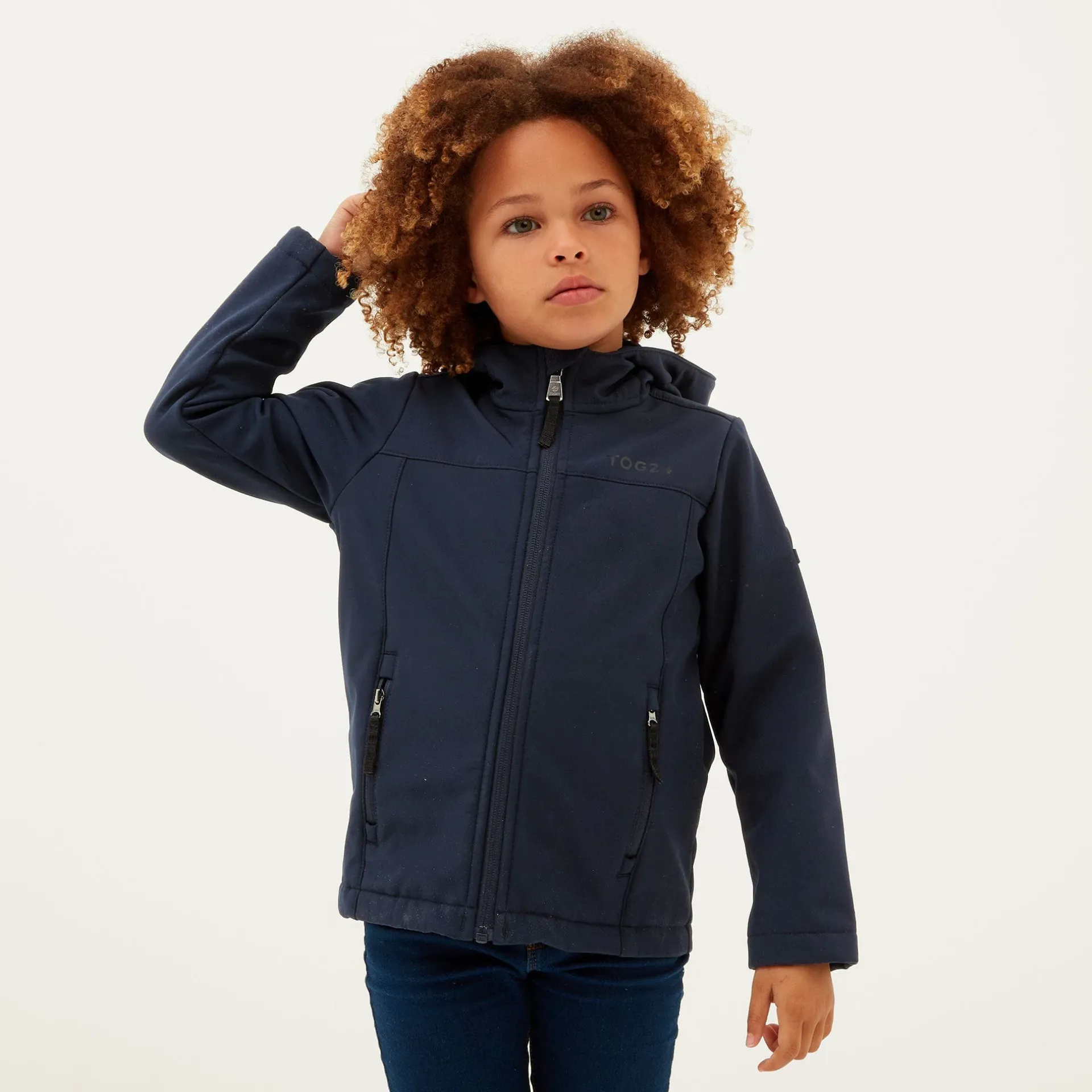 navy-blue-koroma-kids-softshel-TsuByQvk-1.webp Online TOG24 Blue Koroma Kids Softshell Hooded Jacket | Navy