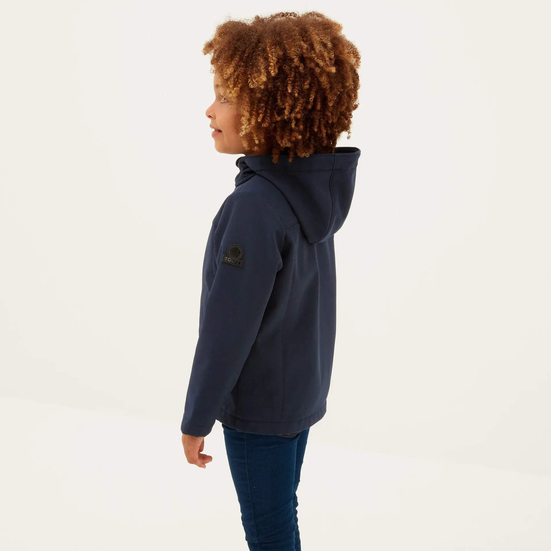 navy-blue-koroma-kids-softshel-TsuByQvk-3.webp Online TOG24 Blue Koroma Kids Softshell Hooded Jacket | Navy