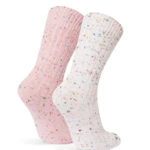 New TOG24 Opora 2Pack Womens Trek Socks Faded Pink/Vanilla