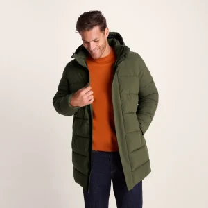 Clearance TOG24 Preece Mens Padded Long Jacket Khaki
