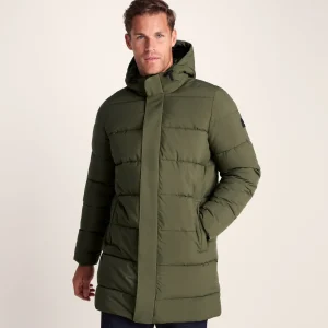 Clearance TOG24 Preece Mens Padded Long Jacket Khaki