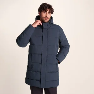 Hot TOG24 Preece Mens Padded Long Jacket Dark Indigo