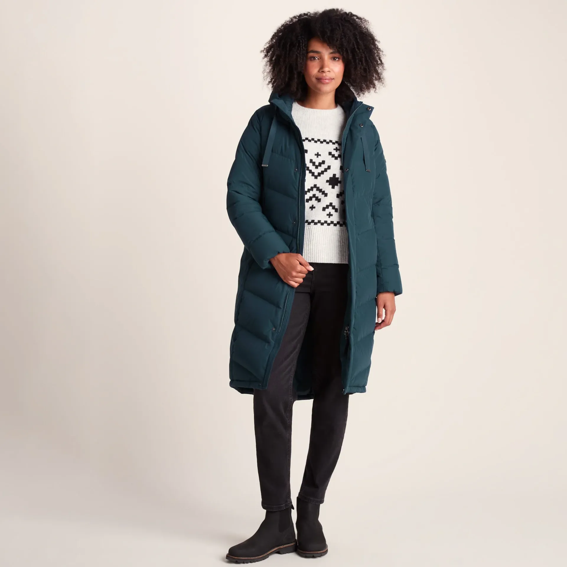 raleigh-luxe-long-womens-down-duUMrJrE-0.webp Outlet TOG24 Raleigh Luxe Long Womens Down Jacket Petrol Green