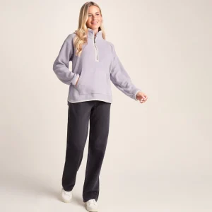 Online TOG24 Rawson Womens Fleece Zip Neck Lavender Grey