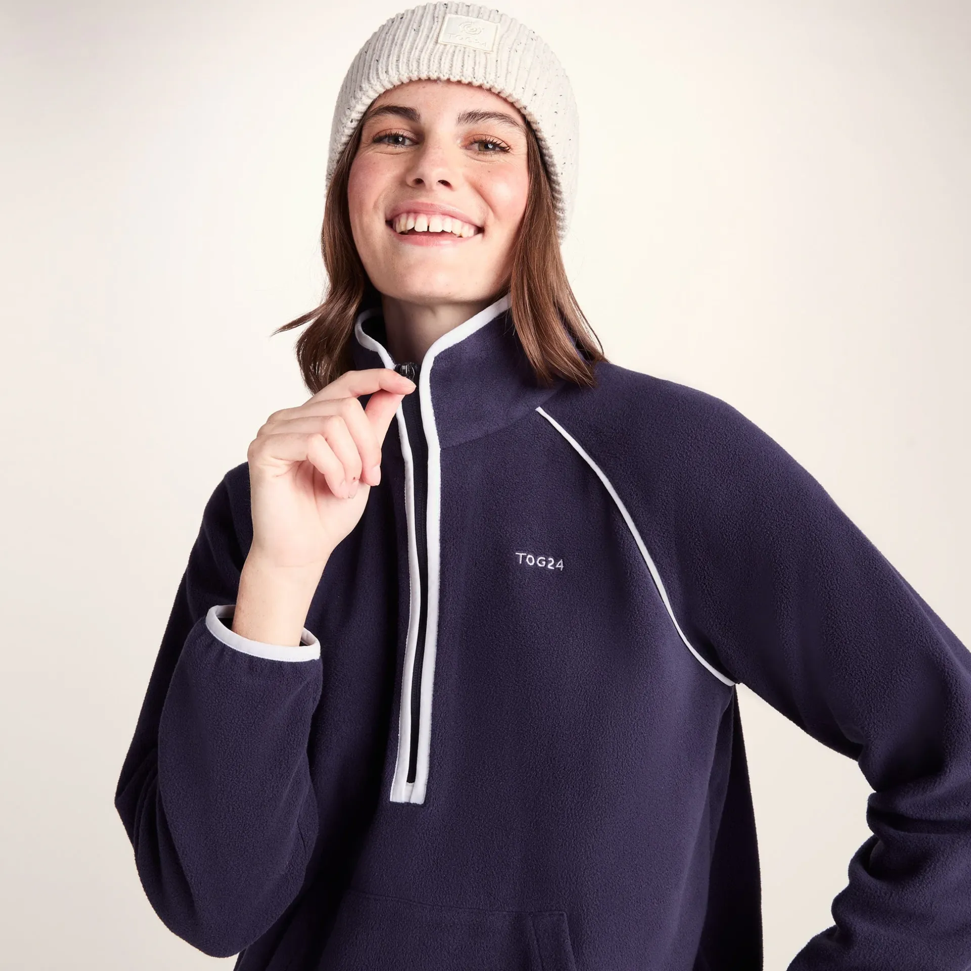 rawson-womens-fleece-zip-neck-lMeISuzU-4.webp Sale TOG24 Rawson Womens Fleece Zip Neck Oxford Blue