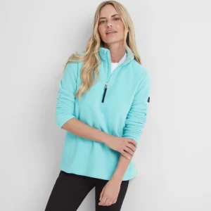 Sale TOG24 Revive Womens Quarter Zip Fleece Shore Blue