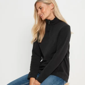 Outlet TOG24 Revive Womens Quarter Zip Fleece Black