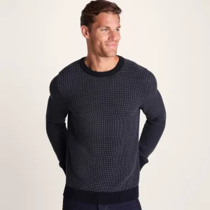 Hot TOG24 Richie Mens Knitted Jumper Dark Indigo