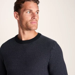 Hot TOG24 Richie Mens Knitted Jumper Dark Indigo