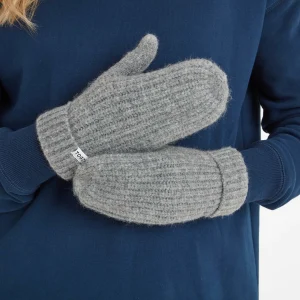 Online TOG24 Rio Mittens In | Ribbed Pattern | Mid Grey Marl