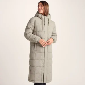 Outlet TOG24 Saga Womens Heavy Padded Long Jacket Dark Taupe