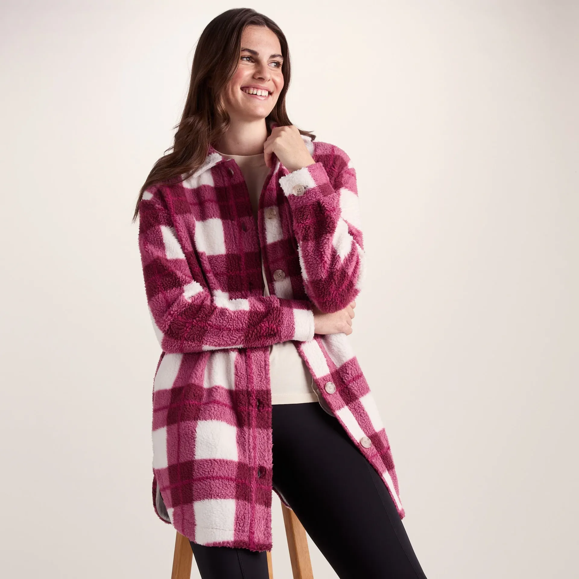 sally-womens-shacket-burgundy-LWwJLwXV-3.webp Online TOG24 Sally Womens Shacket Burgundy Check