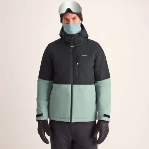 Fashion TOG24 Samoens Mens Ski Jacket Steel Teal/Black
