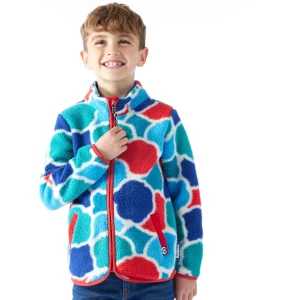 Sale TOG24 Sardi Kids Shaun The Sheep Sherpa Jacket Space Blue Sheep Print