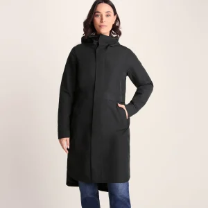 Sale TOG24 Saunter Womens Long Waterproof Jacket Black