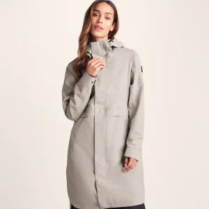 Fashion TOG24 Saunter Womens Long Waterproof Jacket Dark Taupe
