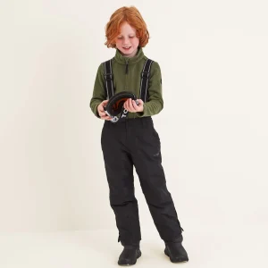 Fashion TOG24 Slalom Kids Salopette In Black | Waterproof |