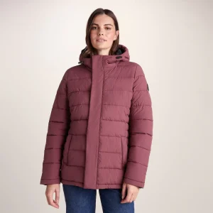 Clearance TOG24 Sleight Womens Padded Short Parka Burgundy