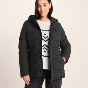 New TOG24 Sleight Womens Padded Short Parka Black