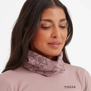 Best TOG24 Snood Multifunctional Neck Warmer Faded Pink Star Print