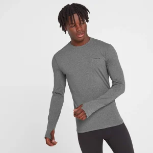 Online TOG24 Snowdon Mens Thermal Base Layer Crew Neck Grey Marl