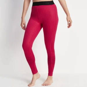 Discount TOG24 Snowdon Womens Base Layer Legging | Cerise Fairisle
