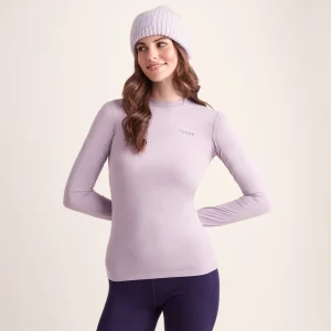 New TOG24 Snowdon Womens Thermal Base Layer Crew Neck Lavender Grey