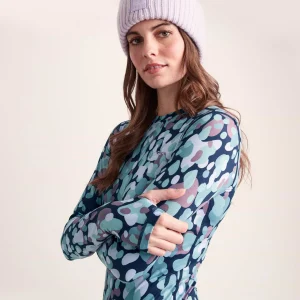Clearance TOG24 Snowdon Womens Thermal Base Layer Crew Neck Scatter Print