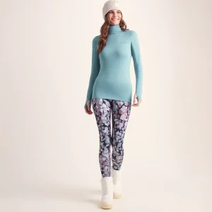 Online TOG24 Snowdon Womens Thermal Base Layer Roll Neck Mist Grey