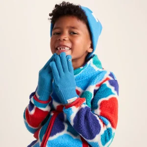 Clearance TOG24 Soay Kids Shaun The Sheep Knit Gloves Sky Blue