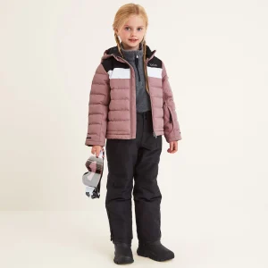Fashion TOG24 Swift Kids Ski Jacket Faded Pink/Black