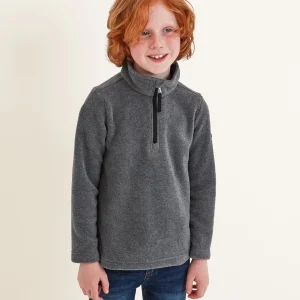 Discount TOG24 Toffolo Kids Zipneck Fleece Grey Marl