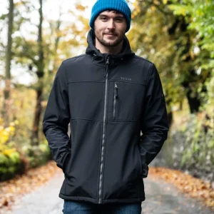 Best TOG24 Truro Mens Hooded Softshell Jacket Black