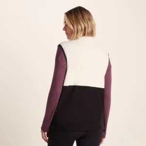 Online TOG24 Tunston Womens Fleece Gilet Vanilla/Black