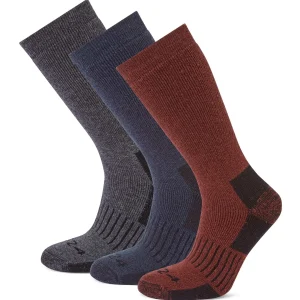 Discount TOG24 Villach 3 Pack Mens Trek Socks Dark Grey, Indigo & Port | Dark Grey Marl/Port/Dark Indigo