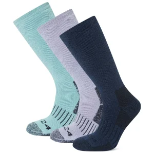 Clearance TOG24 Villach 3 Pack Womens Trek Socks Dk Indigo/Lavender Grey/Mist Grey
